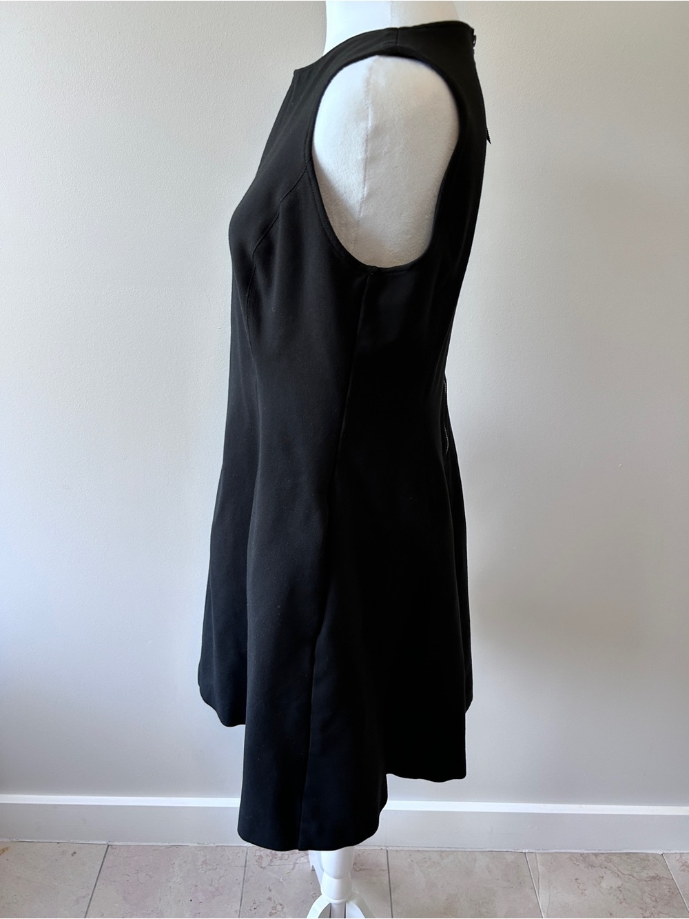 Spanx Women’s Size Large LBD Classic Black Sleeveless Fit Flare Dress Business - Picture 4 of 13